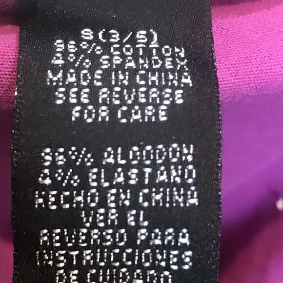 Susie Rose Purple Short Sleeve Blouse Women's Size Small - Picture 6 of 6